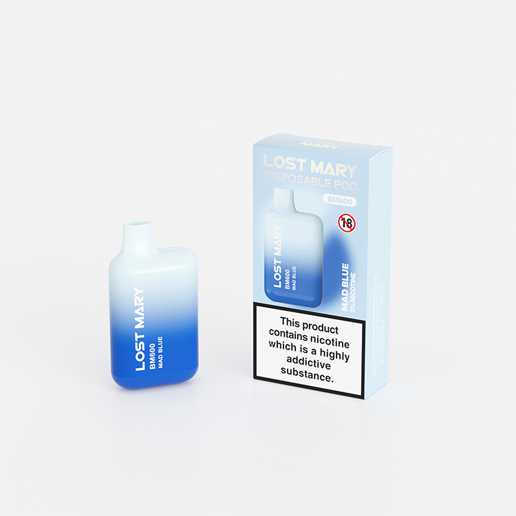 Elf Bar Lost Mary Vape Pod, 600 Puffs: Mad Blue